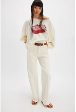 Free people Free People - Graphic Camden Pullover (Sardine Combo)