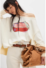 Free people Free People - Graphic Camden Pullover (Sardine Combo)