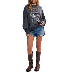 Free people Free People - Graphic Camden Pullover (Snake Combo)