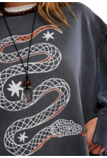 Free people Free People - Graphic Camden Pullover (Snake Combo)