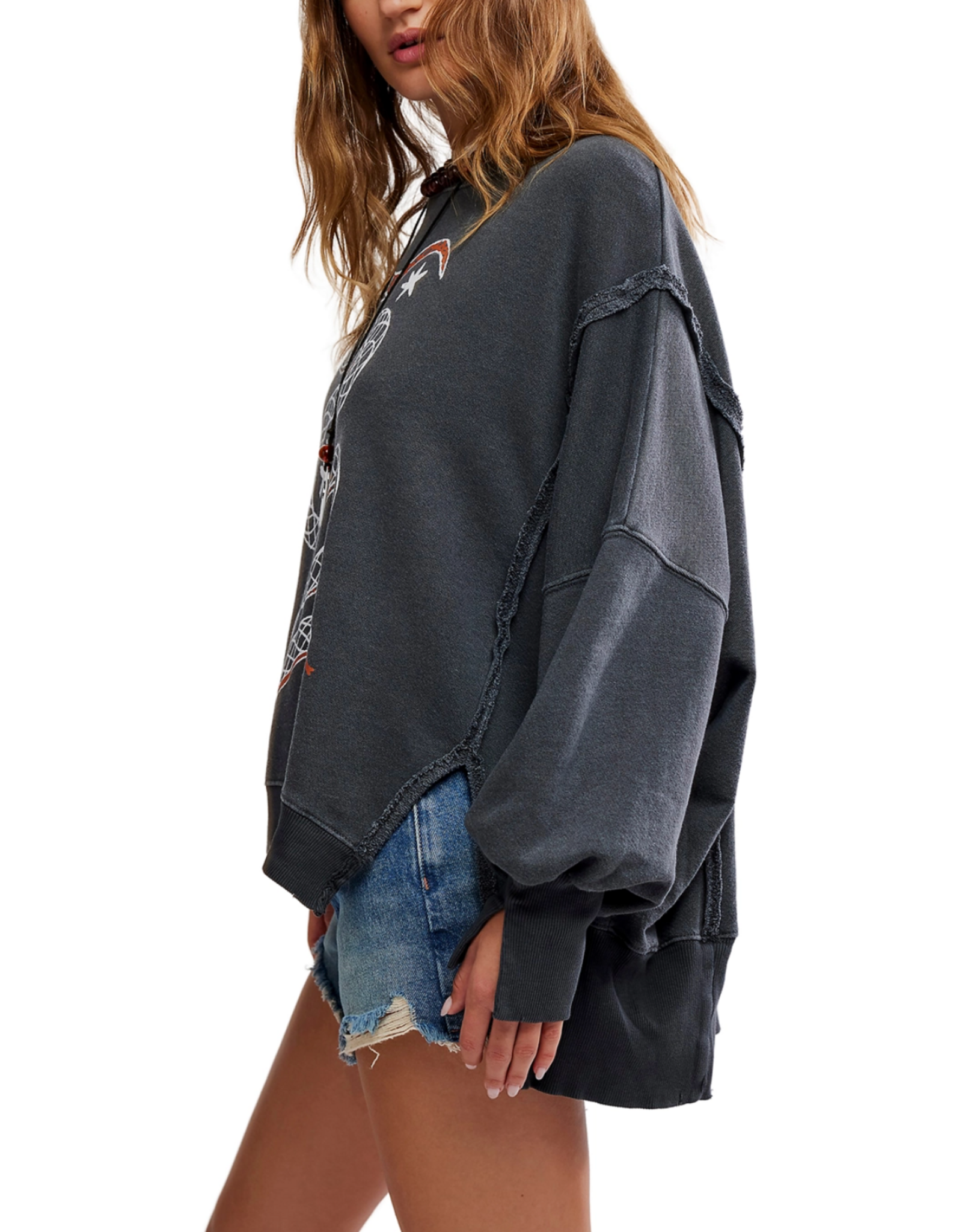 Free people Free People - Graphic Camden Pullover (Snake Combo)