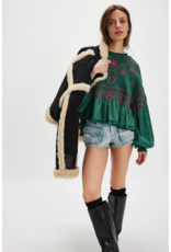 Free people Free People - Holly Long Sleeve Knit Top (Green)