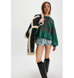 Free people Free People - Holly Long Sleeve Knit Top (Green)