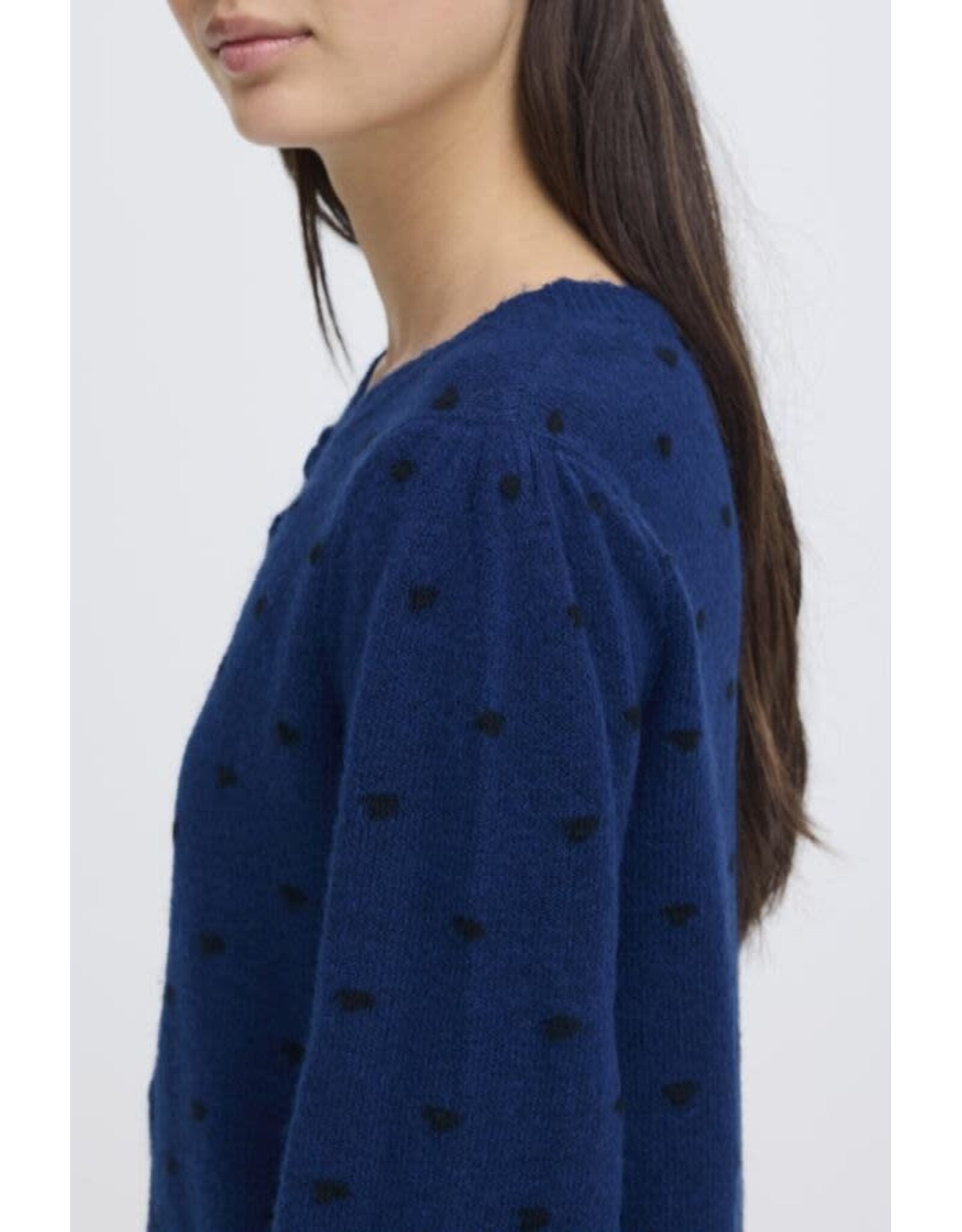 ICHI ICHI - Destine Cardigan (Navy Peony)