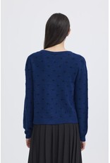 ICHI ICHI - Destine Cardigan (Navy Peony)