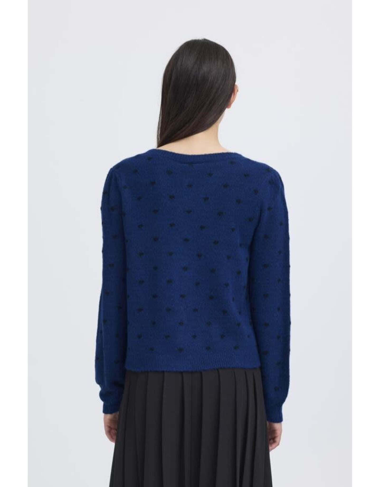 ICHI ICHI - Destine Cardigan (Navy Peony)