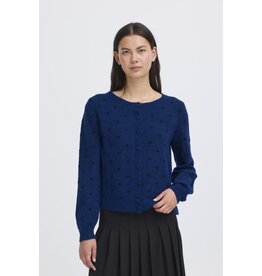 ICHI ICHI - Destine Cardigan (Navy Peony)