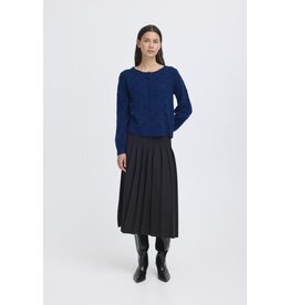 ICHI ICHI - Destine Cardigan (Navy Peony)