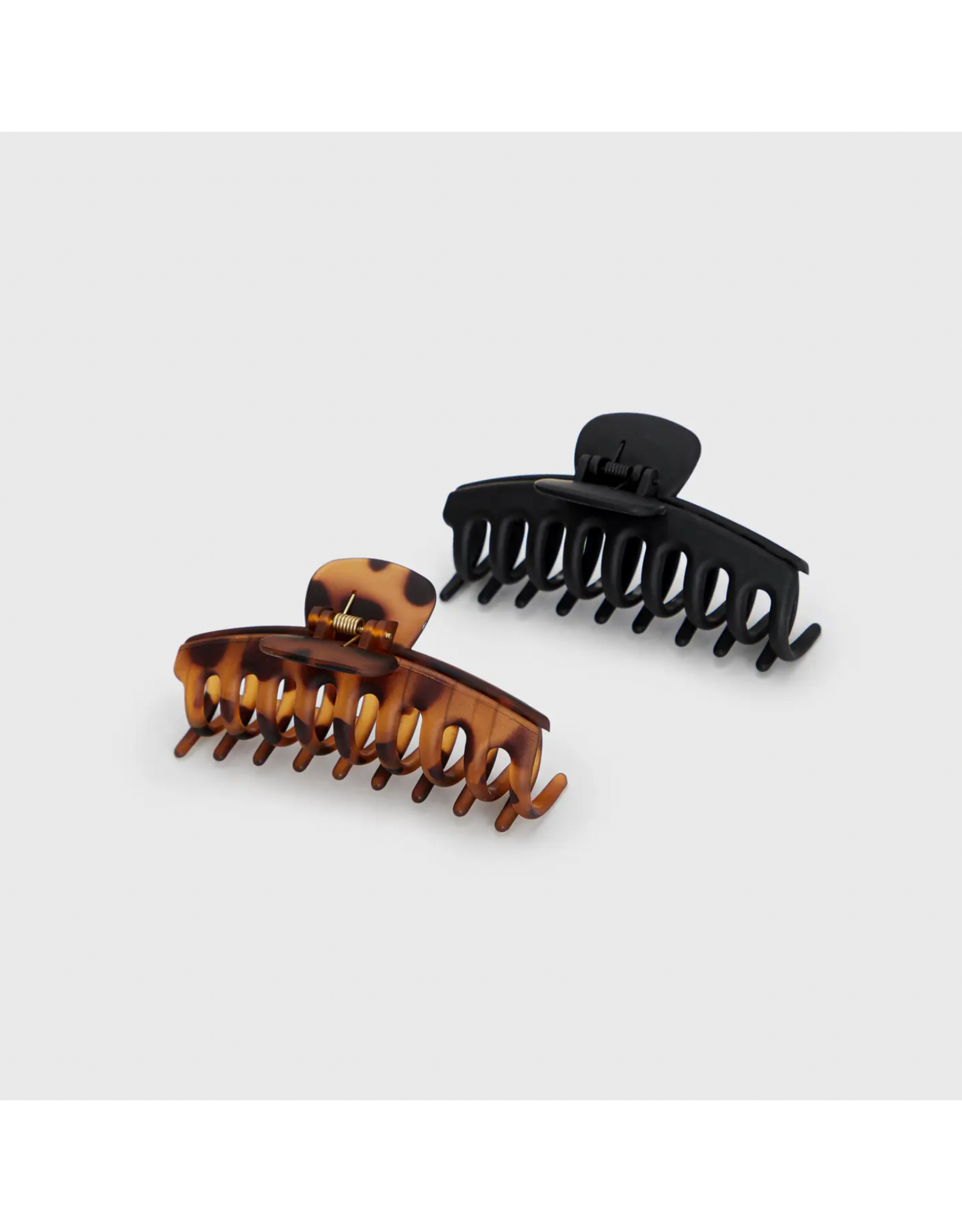 kitsch Kitsch - Recycled Plastic Oversized Matte Claw Clips 2pc Set
