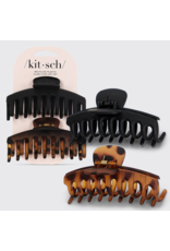 kitsch Kitsch - Recycled Plastic Oversized Matte Claw Clips 2pc Set
