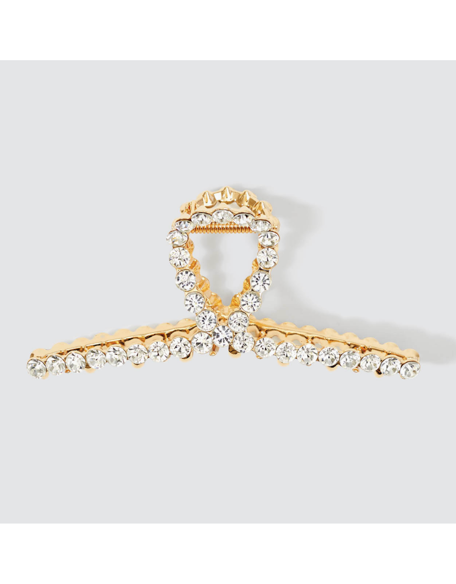 kitsch Kitsch - Metal Rhinestone Loop Claw Clip 1pc (Gold)