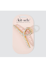 kitsch Kitsch - Metal Rhinestone Loop Claw Clip 1pc (Gold)