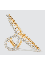 kitsch Kitsch - Metal Rhinestone Loop Claw Clip 1pc (Gold)