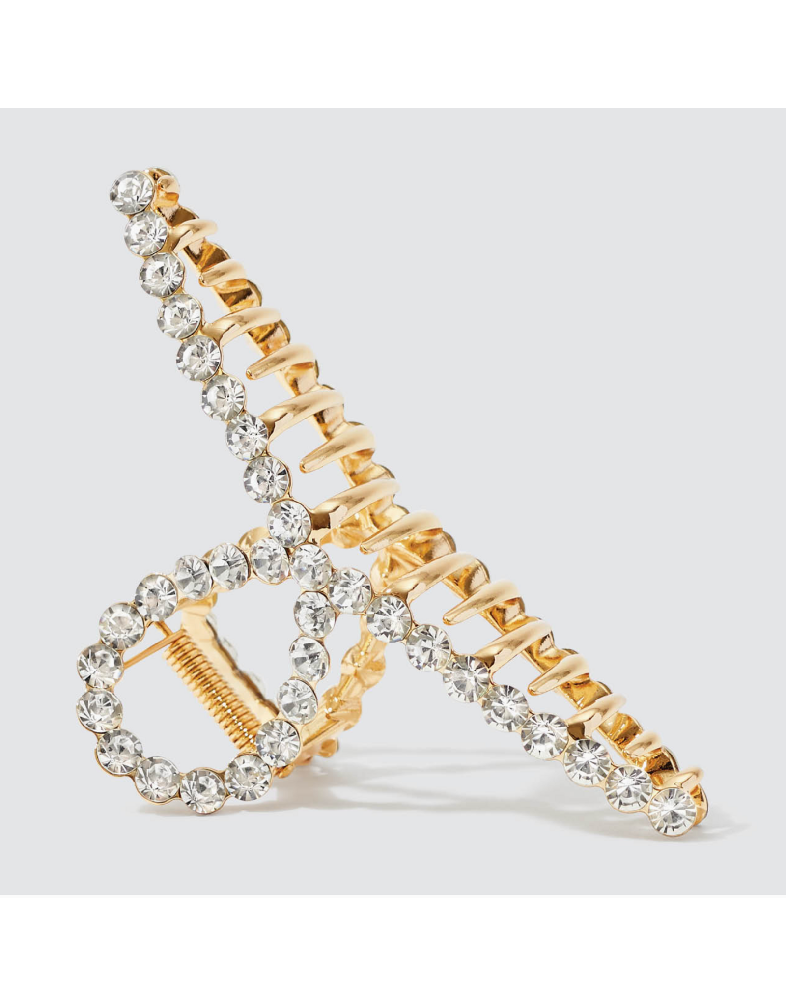 kitsch Kitsch - Metal Rhinestone Loop Claw Clip 1pc (Gold)