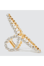 kitsch Kitsch - Metal Rhinestone Loop Claw Clip 1pc (Gold)