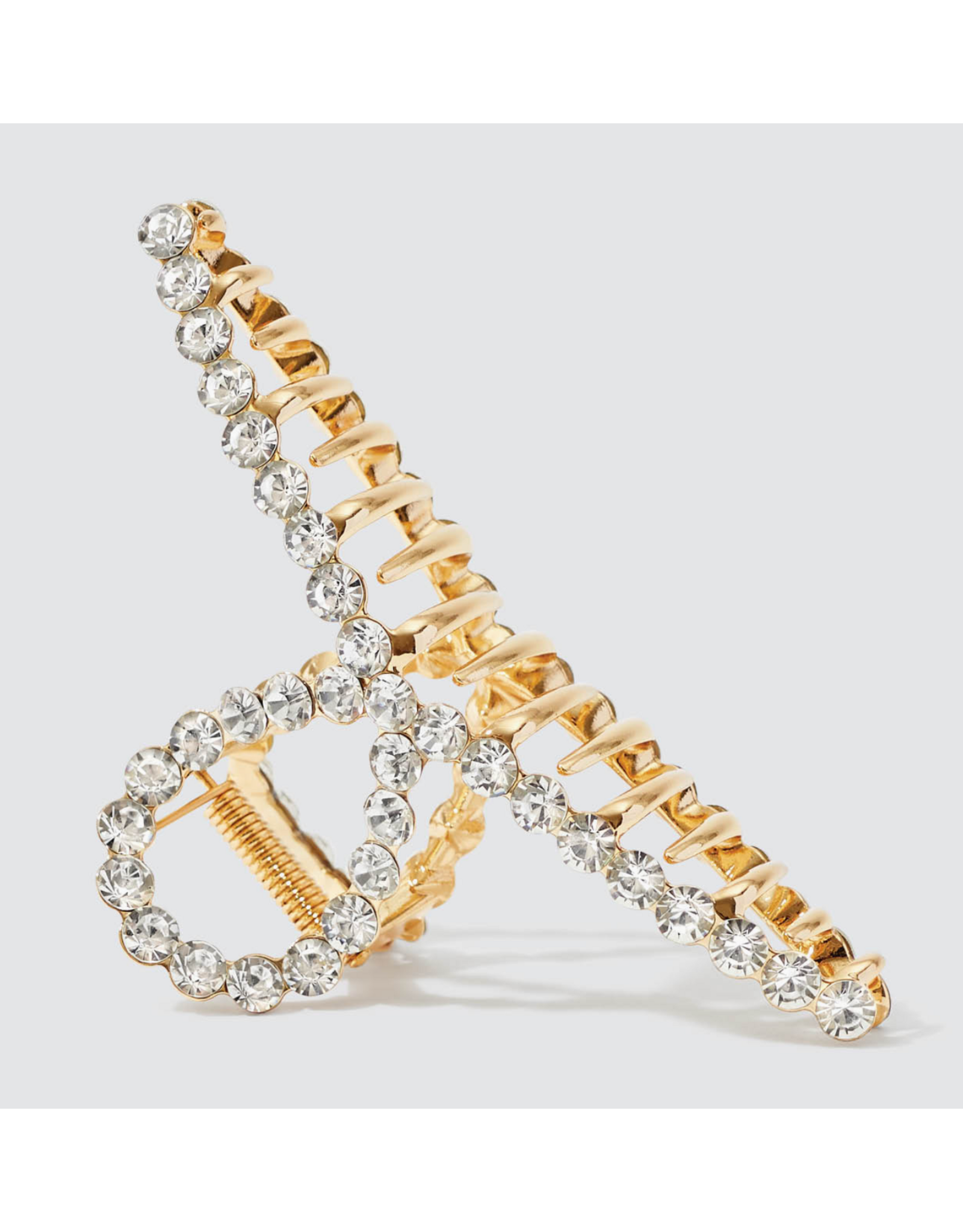 kitsch Kitsch - Metal Rhinestone Loop Claw Clip 1pc (Gold)