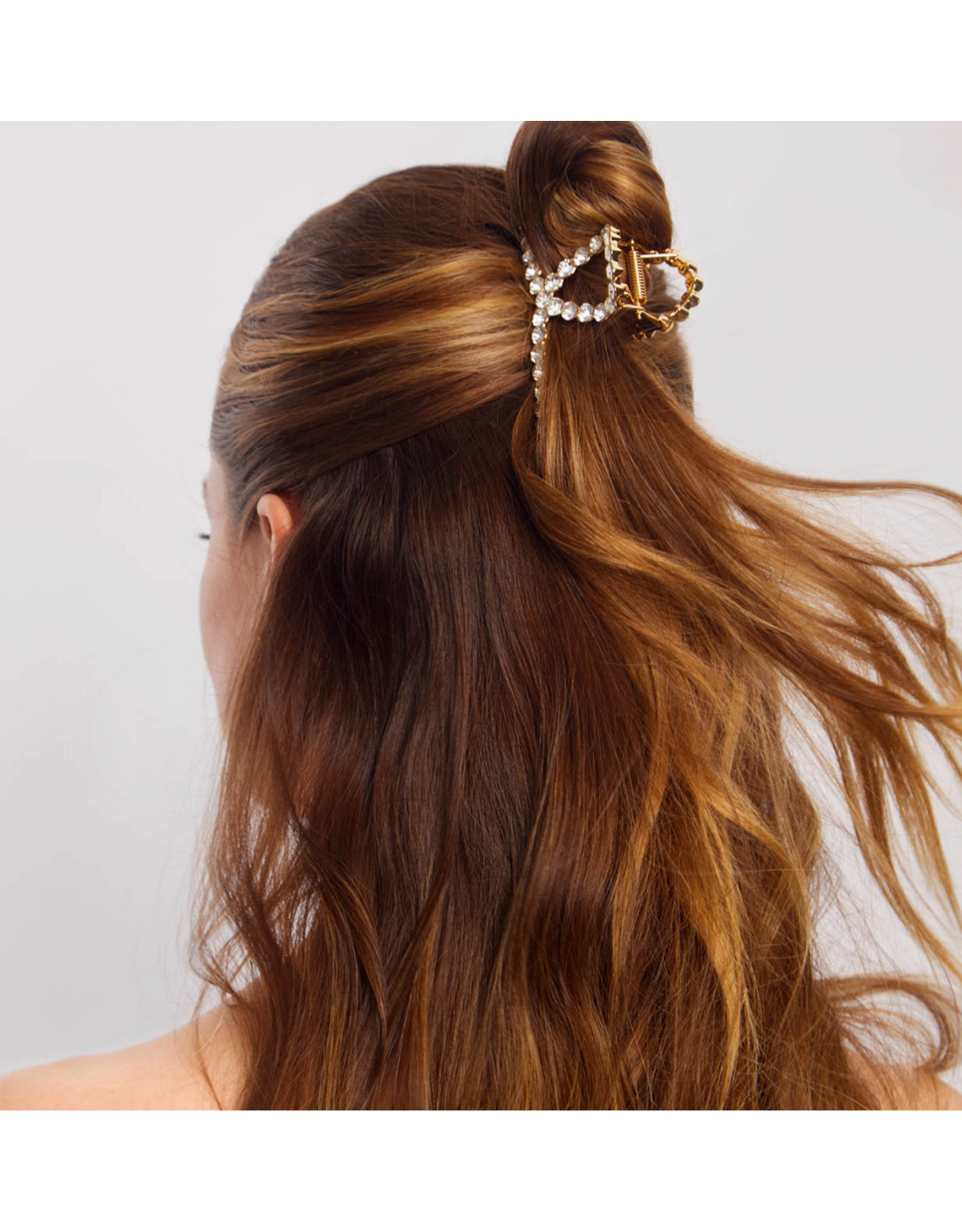 kitsch Kitsch - Metal Rhinestone Loop Claw Clip 1pc (Gold)