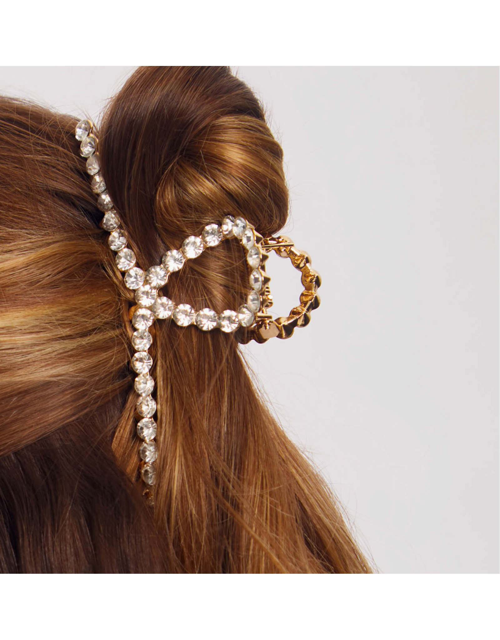 kitsch Kitsch - Metal Rhinestone Loop Claw Clip 1pc (Gold)