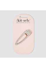 kitsch Kitsch - Metal Rhinestone Large Open Shape Hair Clip 1pc - Gold