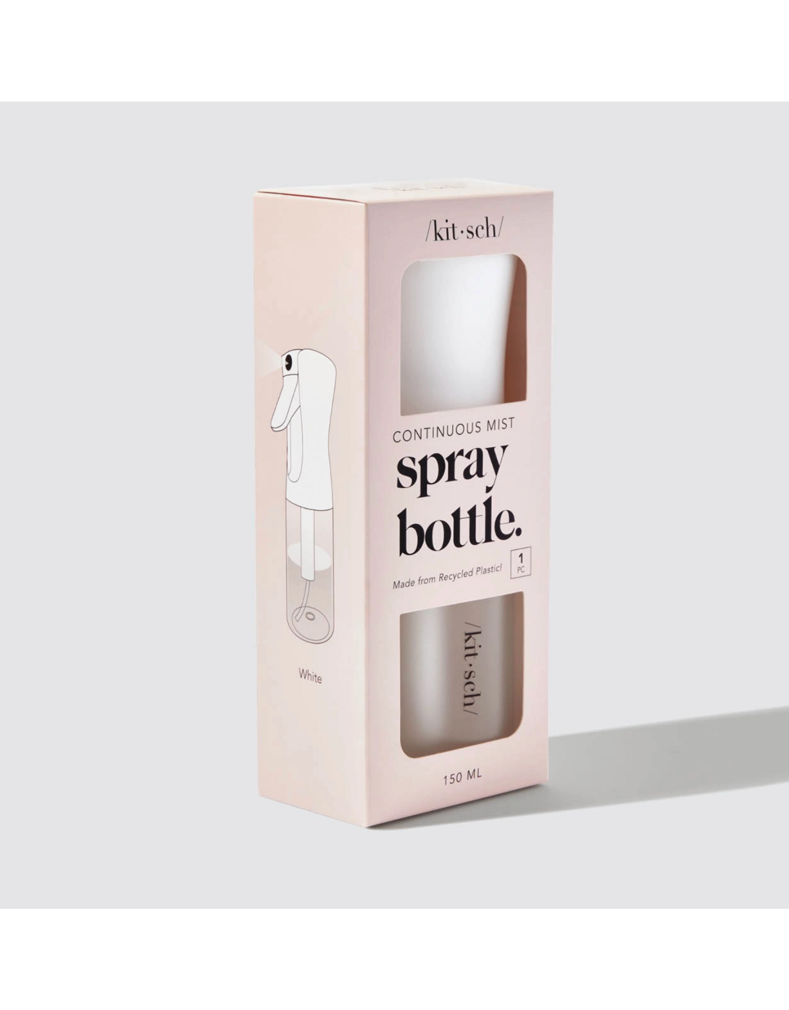 kitsch Kitsch - Recycled Plastic Continuous Spray Bottle (White)