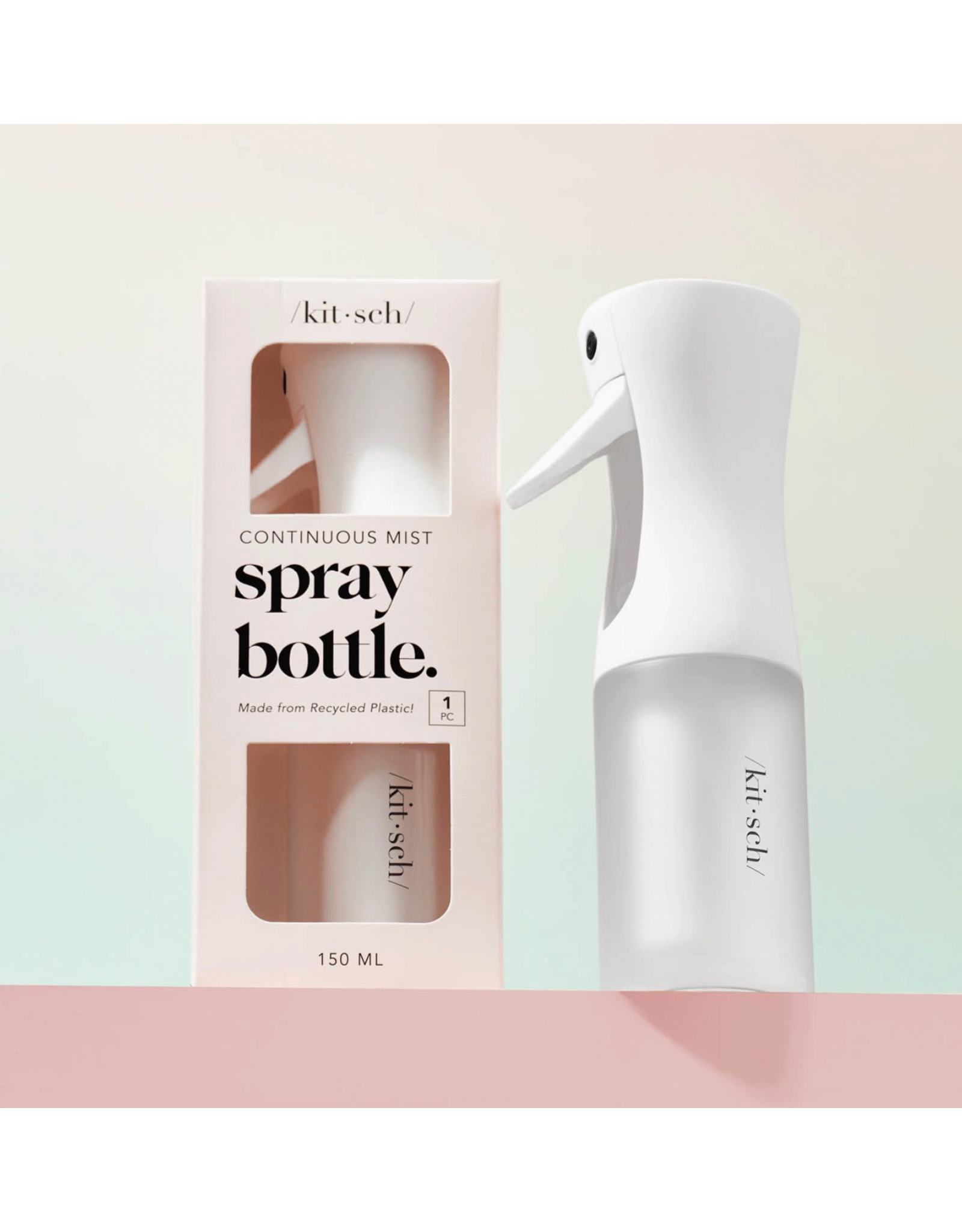 kitsch Kitsch - Recycled Plastic Continuous Spray Bottle (White)