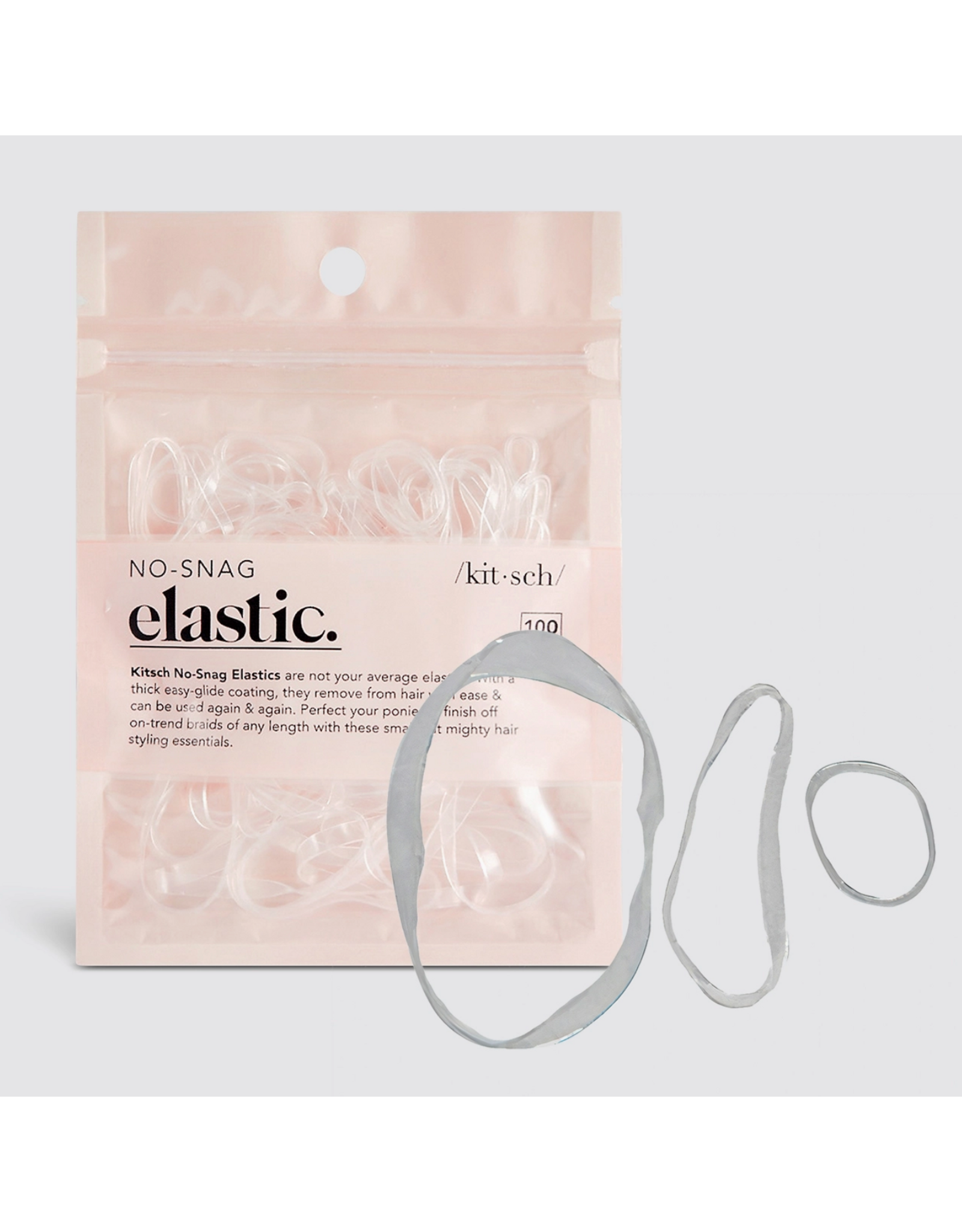 kitsch Kitsch - No-Snag Elastic 100 pc (Clear)