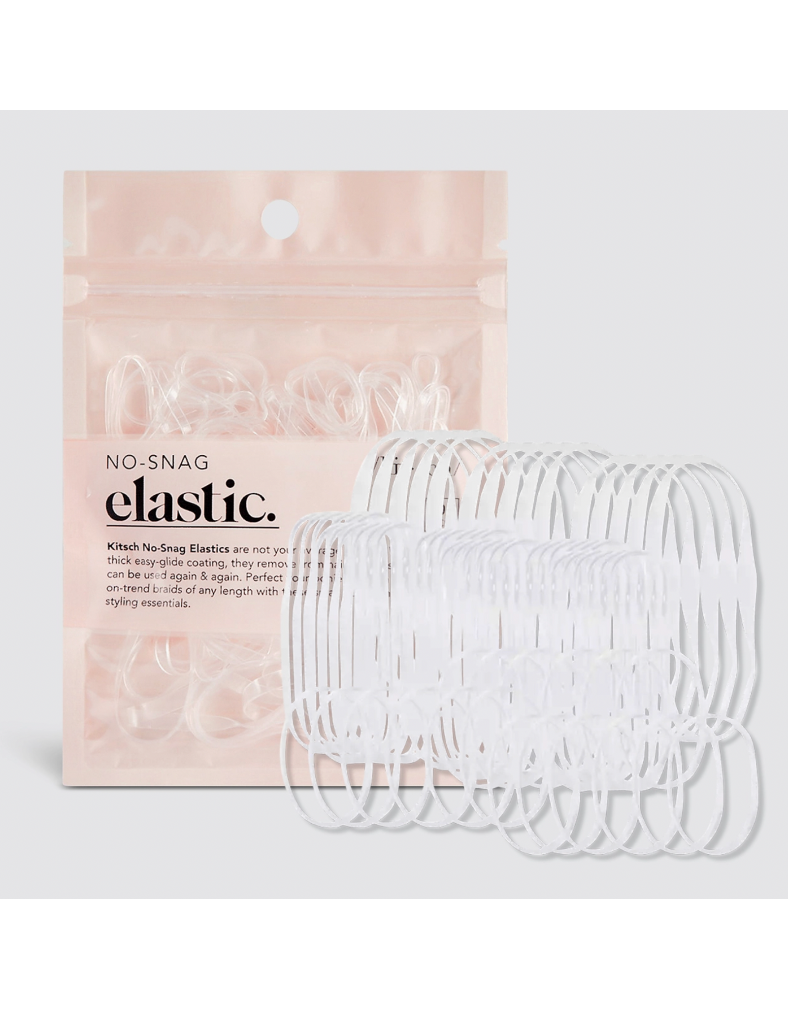 kitsch Kitsch - No-Snag Elastic 100 pc (Clear)
