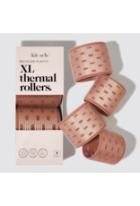kitsch Kitsch - Recycled Plastic XL Thermal Rollers 4pc Set (Terracotta)