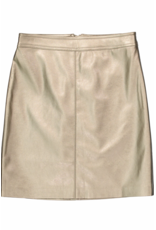 Garcia Garcia - Metallic Faux Leather Skirt (Bronze Gold)