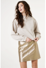 Garcia Garcia - Metallic Faux Leather Skirt (Bronze Gold)