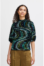 b.young b.young - Samio blouse - Sequince (black mix)