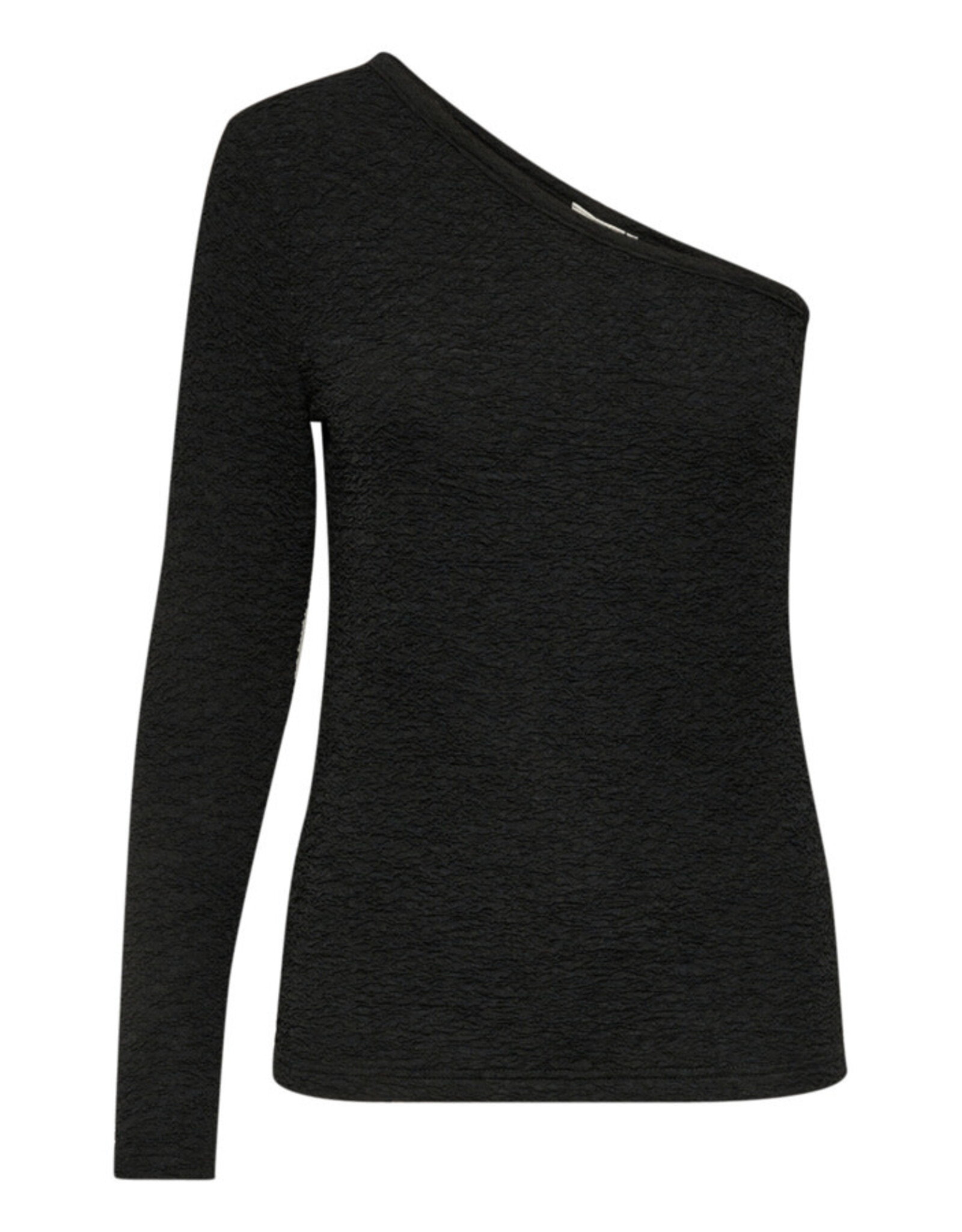 Kaffe Kaffe - Ronia asymmetric tee (black deep)