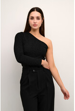 Kaffe Kaffe - Ronia asymmetric tee (black deep)