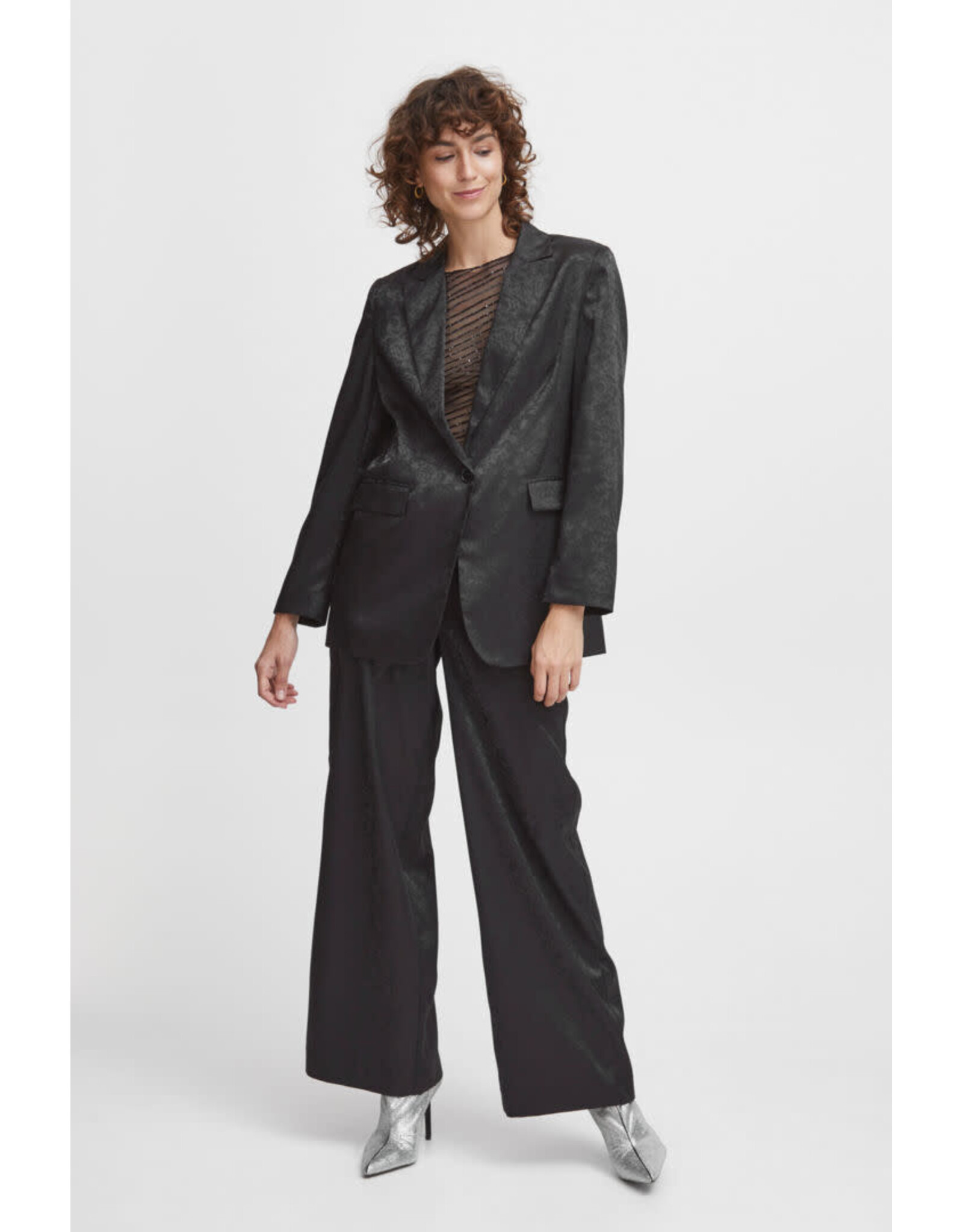 b.young b.young - Stella pants - Jaquard (black)