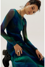 Free people Free People - Sunnei Mesh Maxi Dress (Deep Ocean)