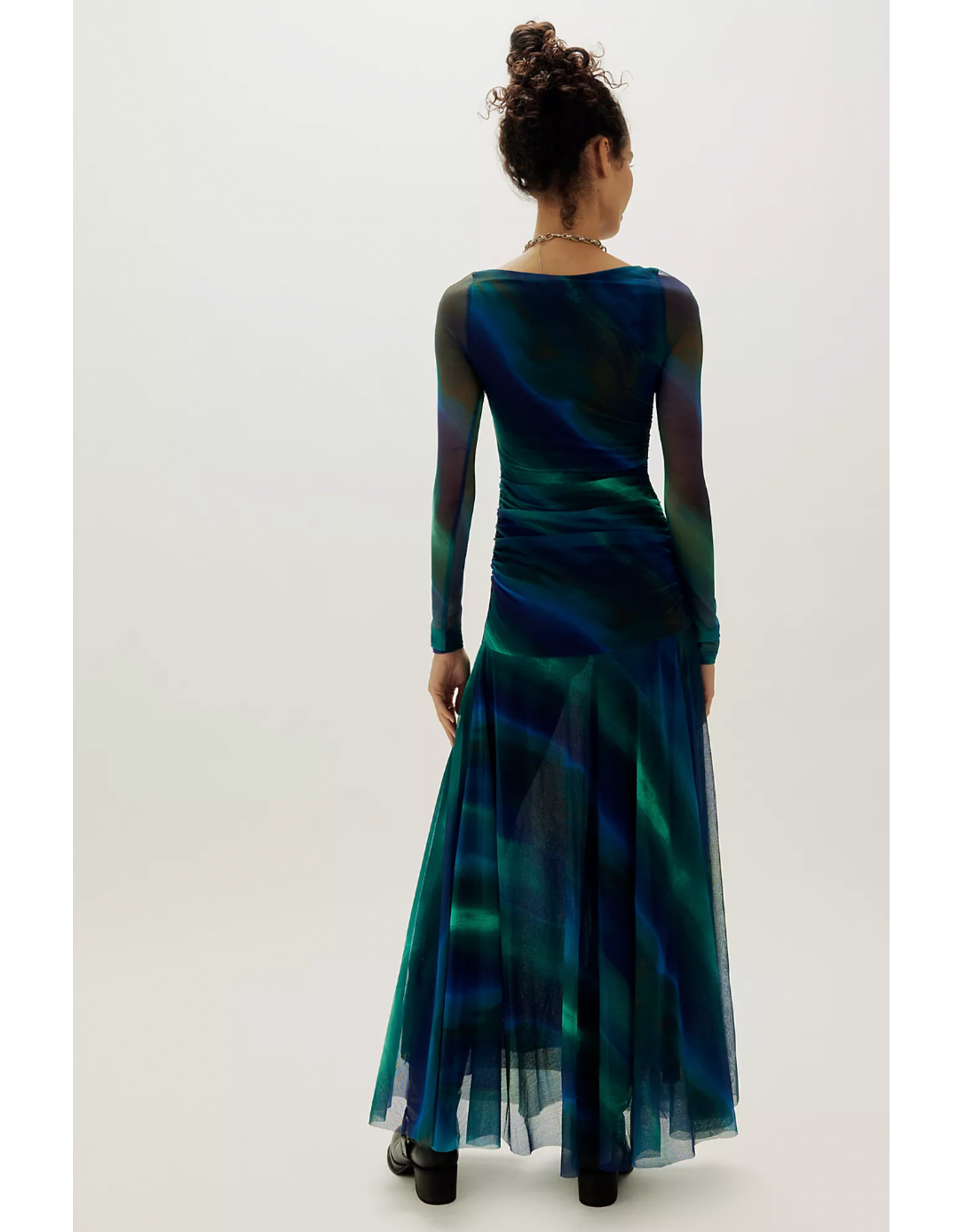 Free people Free People - Sunnei Mesh Maxi Dress (Deep Ocean)