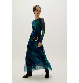 Free people Free People - Sunnei Mesh Maxi Dress (Deep Ocean)