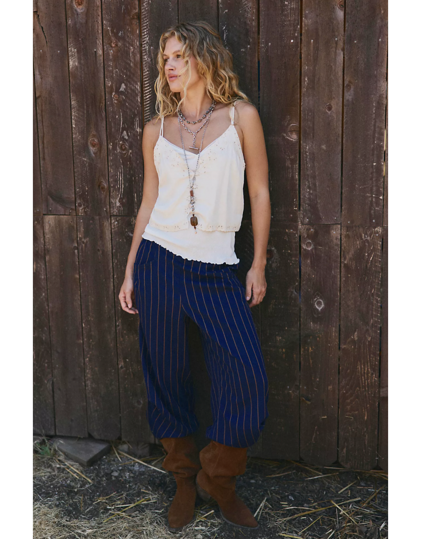 Free people Free People - Nice Choice Pull-On Pants (Navy)