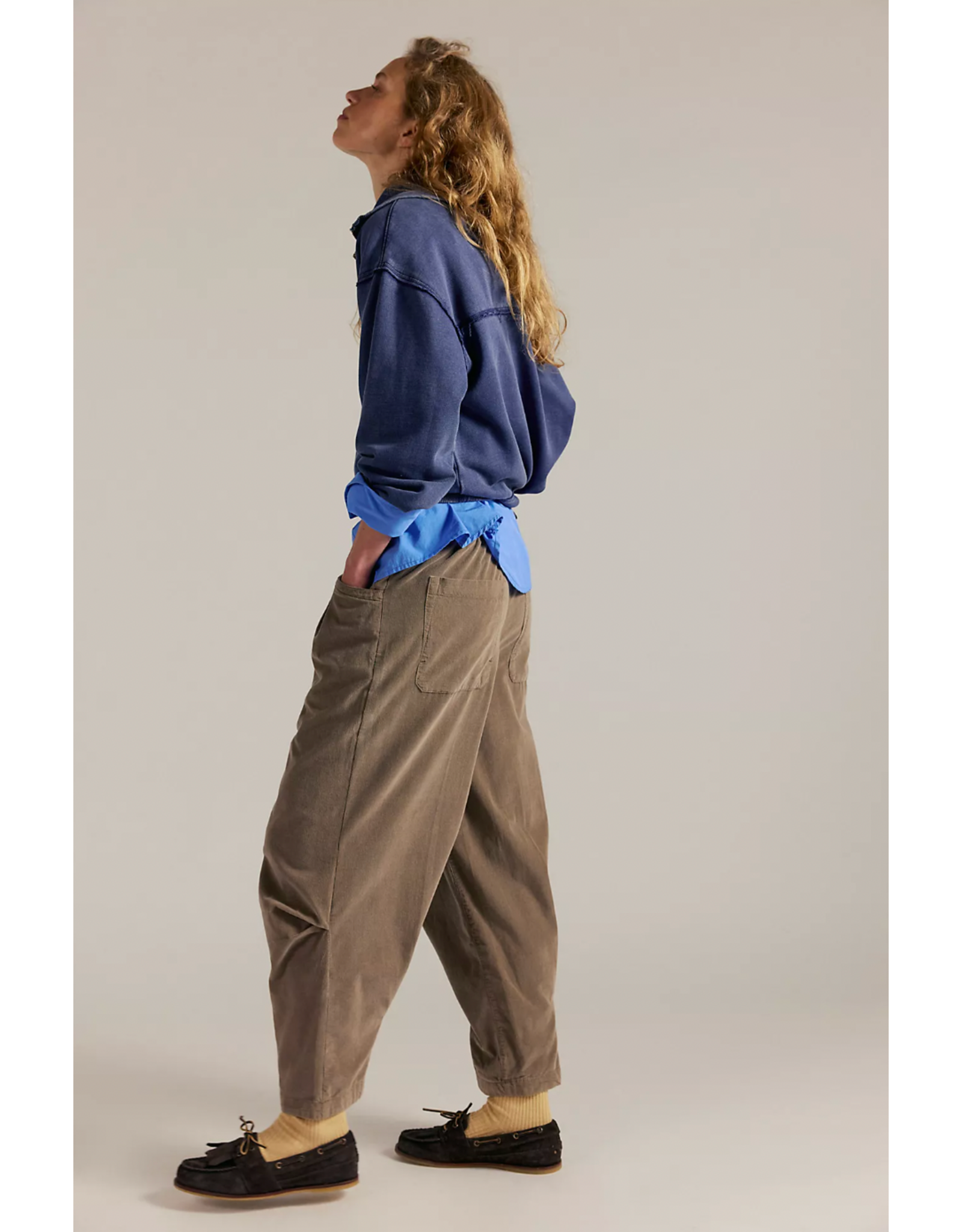 Free people Free People - Nice Choice Cord Pull-On Pants (Fossil Dune)