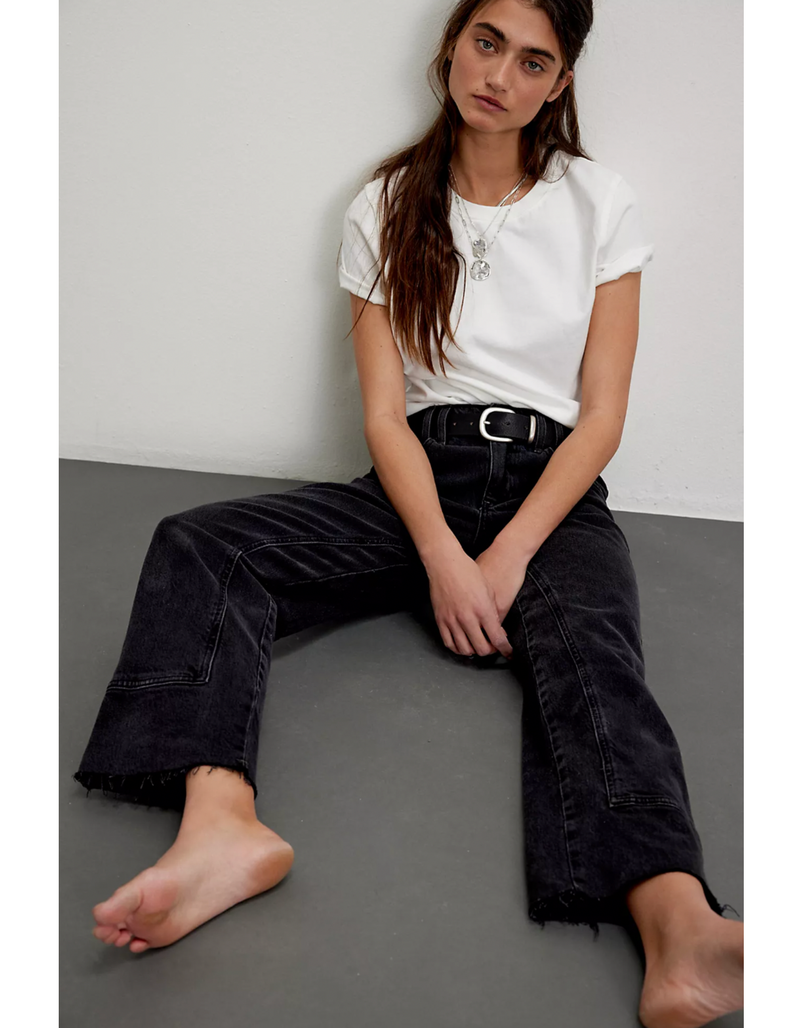 Free people Free People - Risk Taker Mid Rise Straight (Main Squeeze)