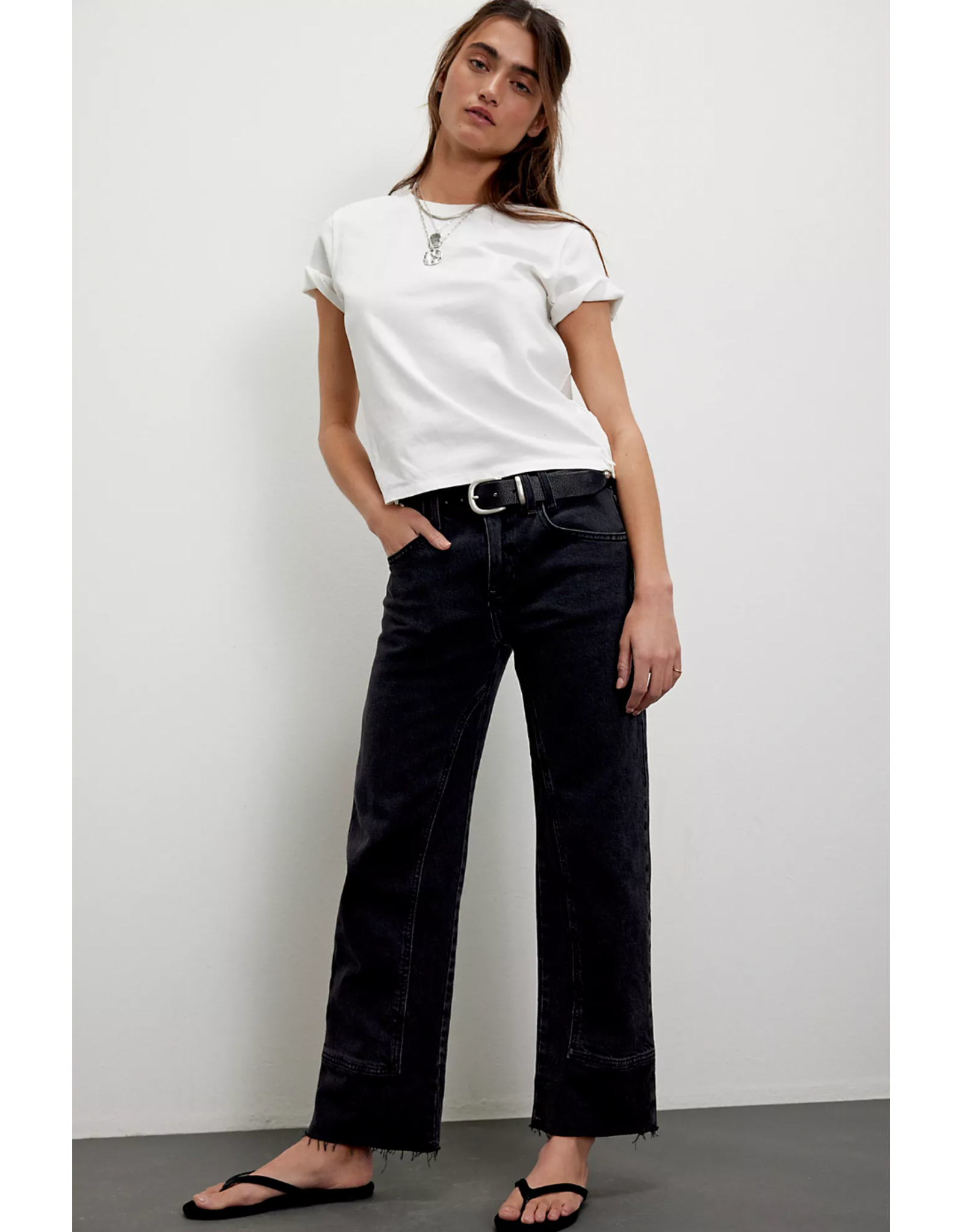 Free people Free People - Risk Taker Mid Rise Straight (Main Squeeze)