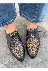 Django and Juliette Django & Juliette - Georgy (Black - Tan Leopard Leather - Suede)