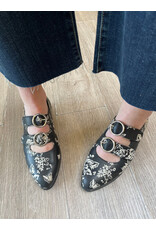 Django and Juliette Django & Juliette - Gifth (Black / Milk Floral Leather)