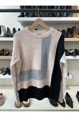 Papillon Papillon - Colour Block Sweater (Oatmeal)
