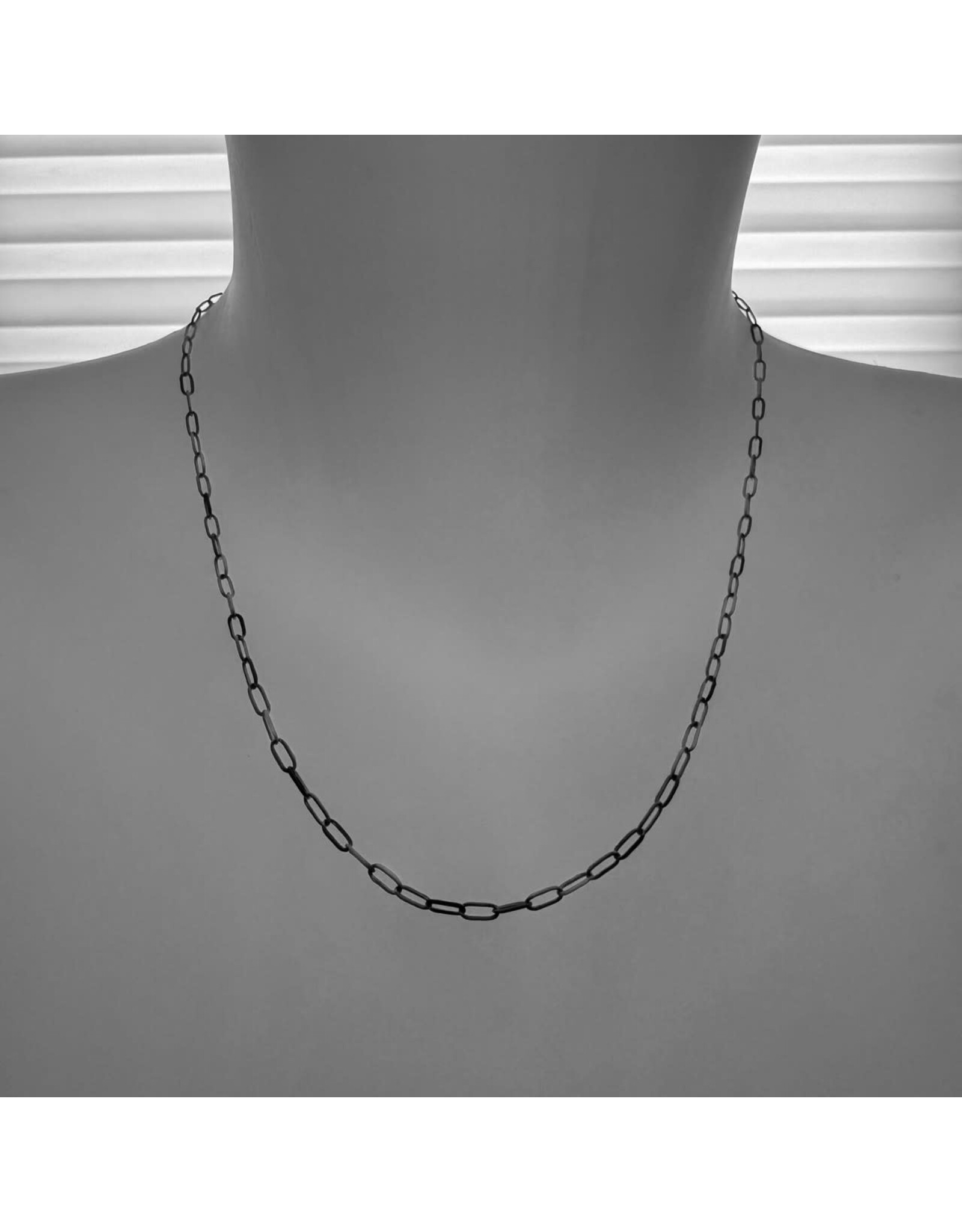 Pika & Bear Pika & Bear - "Bayside" Paperclip Chain Necklace in Enamel & Gold