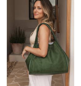 Louenhide Louenhide - Sutton Shoulder Bag (Suede Forest Green)