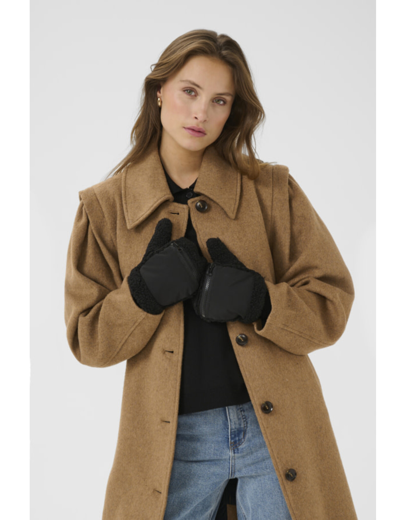 Kaffe Kaffe - Lulu Mittens (Black Deep)