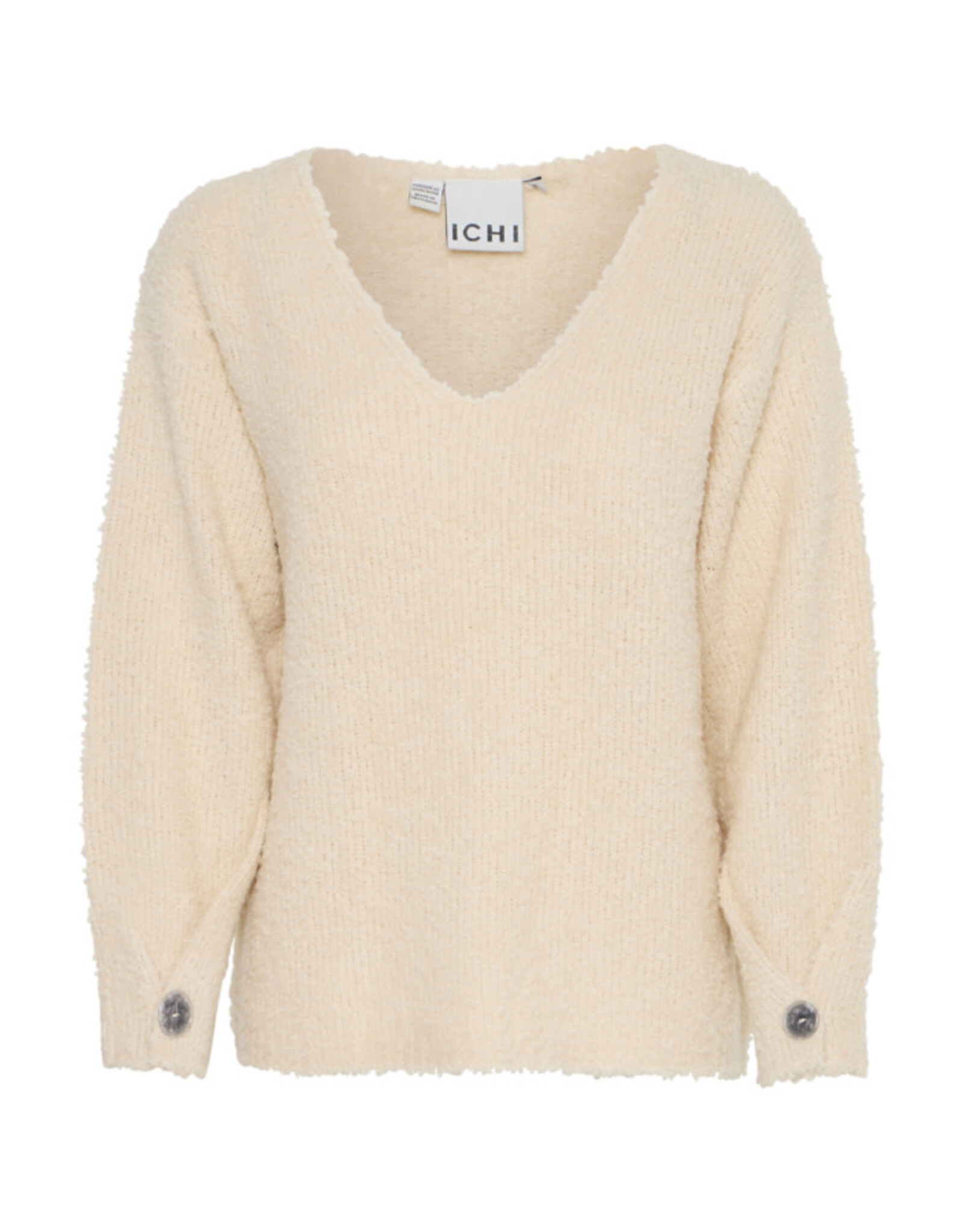 ICHI ICHI - Loucle V Neck Pullover (Birch)