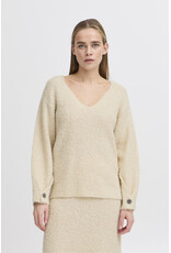 ICHI ICHI - Loucle V Neck Pullover (Birch)