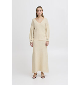 ICHI ICHI - Loucle V Neck Pullover (Birch)